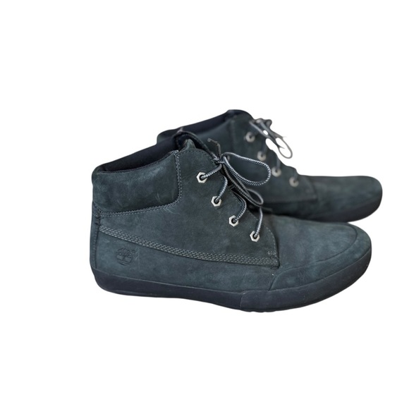 Timberland Eden Square Combat Boots Women's 9 Green Nubuck Lace Up Ankle Sneaker - Picture 5 of 12